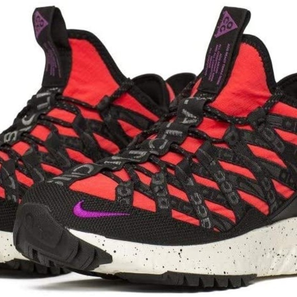 NIKE ACG React Terra Gobe Trail Running Shoe Bright Crimson BV6344-600 - Picture 3 of 16